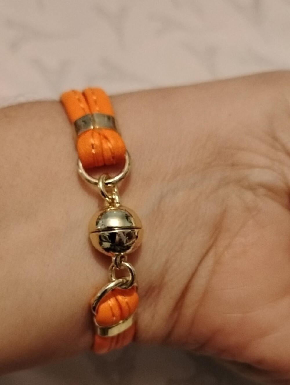 RFM by Roberto HSN Gold Bikini Link Bracelet with Interchangeable Leather Bands - Picture 2 of 4